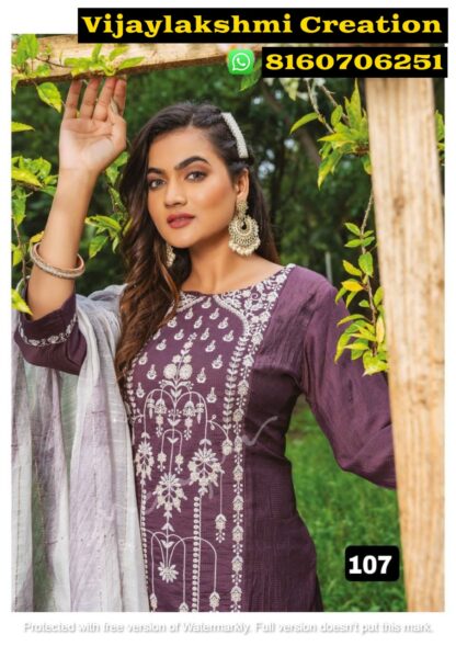 Mayur Adaah 107 Chinon Readymade Suit In Singles And Full Catalog