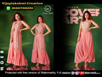 Mukesh And Mohit(M&M) D.No 2684 Indo Western Wear And Kurti With Bottom Collection In Singles And Full Catalog