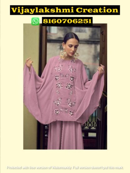 Nitara Ghazal Vol 3 D.No 7103 Georgette Readymade Top With Divider Pant in Singles And Full Catalog