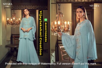 Nitara Ghazal Vol 3 D.No 7104 Georgette Readymade Top With Divider Pant in Singles And Full Catalog