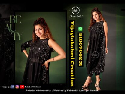 M&M D.No 2681 Indo western dress In Singles And Full Catalog