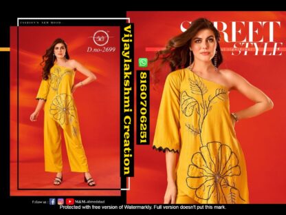 M&M D.No 2699 Indo western dress In Singles And Full Catalog
