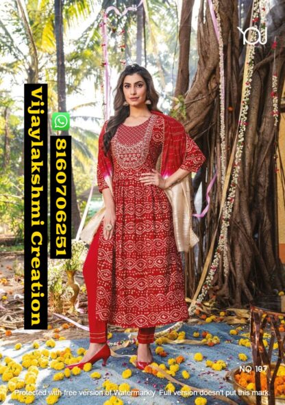 You by Wanna Naira Queen D.No, NQ 107 Rayon Full Stitched Salwar Suits