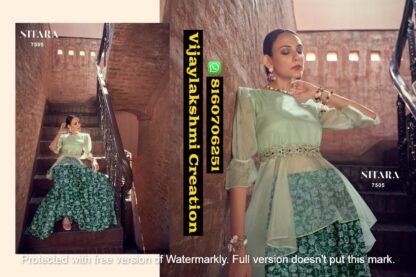 Nitara Sparkles Vol 11 D.No 7505 Designer Indo-Western Partywear In Singles And Full Catalog