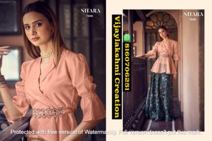 Nitara Sparkles Vol 11 D.No 7506 Designer Indo-Western Partywear In Singles And Full Catalog-1
