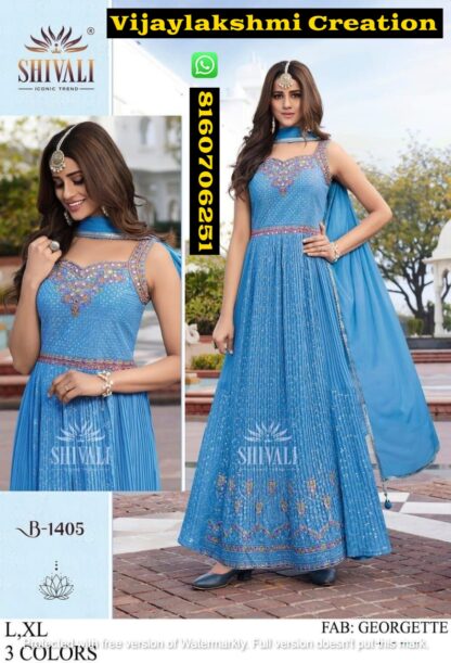 Shivali B 1405 Gowns In Singles And Full Catalog
