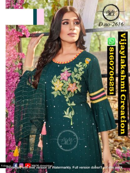 Mukesh & Mohit (M & M) D.No 2616 New Collection Of Indo Western Gowns salwar suit In Singles And Full Catalog