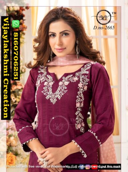 Mukesh & Mohit (M & M) D.No 2665 New Collection Of Indo Western Gowns salwar suit In Singles And Full Catalog