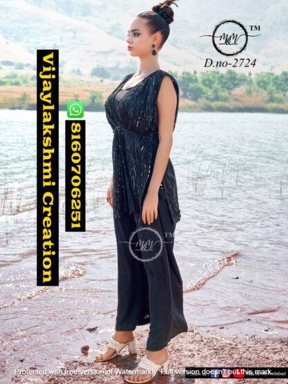 Mukesh & Mohit (M & M) D.No 2724 New Collection Of Indo Western Gowns salwar suit In Singles And Full Catalog
