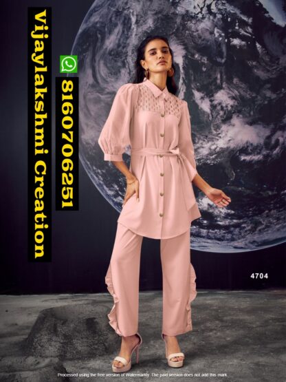 Nu Vol 47 D.No 4704 Co Ord Sets Imported Fabrics Western Party Wear Collection in Singles and Full Catalog