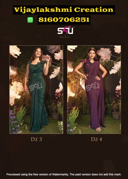 S4U Dazzling Drapes Vol 2 DZ 3 To DZ 4 Styles Look Designer Saree Collection In Singles And Full Catalog