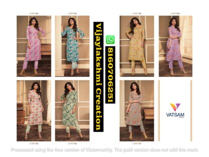 Viradi Vatsam Shilpa Code 151 To 157 Linen Digital Printed Kurti With Pant in Singles and Full Catalog