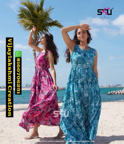 S4U Weekend Passion Vol 7 WP-02 and WP-05 Rayon Gown In Singles And Full Catalog