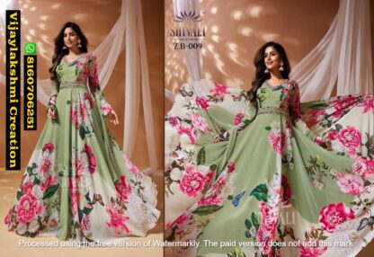 Shivali Fashions D.No ZB - 009 Latest Gown Collections In Singles And Full Catalog