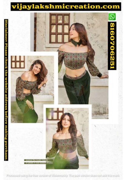 Anju Fabric Signature 7271 Drape Style Partywear Outfits In Singles And Full Catalog