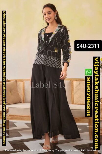 Label S4U 2311 Kurti with bottom in singles and full catalog