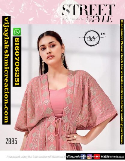 Mukesh & Mohit (M & M) D.No 2885 Partywear Kurti With Bottom In Singles And Full Catalog