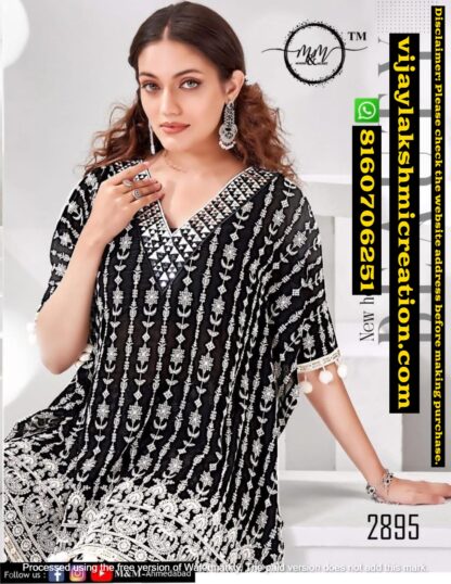 Mukesh & Mohit (M & M) D.No 2895 Partywear Kurti With Bottom In Singles And Full Catalog