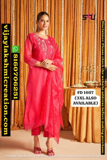 S4U FD 1607 Kurti with bottom in singles and full catalog