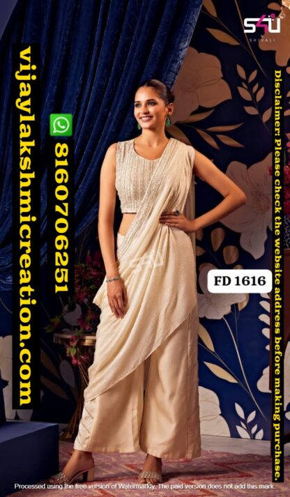 S4U FD 1616 Indo western dress in singles and full catalog