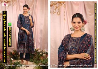 S4U Noor The Velvet Affair Vol 2 D.No 01 Kurti With Pant and Dupatta In Sigles And Full Catalog