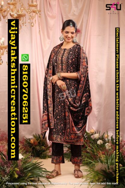 S4U Noor The Velvet Affair Vol 2 D.No 02 Kurti With Pant and Dupatta In Sigles And Full Catalog