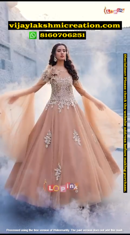 LaPink Peach Color Lehenga Collections In Singles And Full Catalog