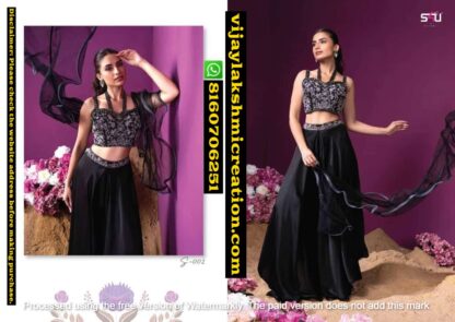 S4U D.No S-002 Crop Tops With Plazzo In Singles And Full Catalog