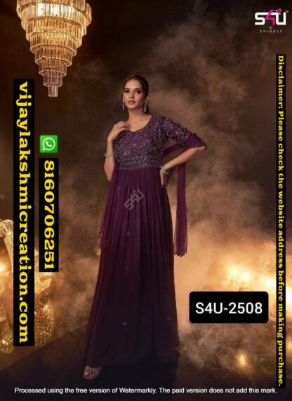 S4U-2508 Pre Drapped Saree In Singles And Full Catalog