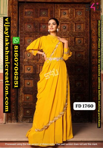 S4U Festive Diaries Vol. 17 D.No FD 1760 Gown in Singles and Full Catalog