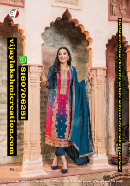 Anju Fabrics Fiza 3504 Kurti And Pant With Dupatta In Singles And Full Catalog