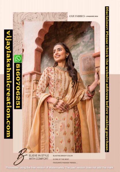 Anju Fabrics Fiza 3505 Kurti And Pant With Dupatta In Singles And Full Catalog