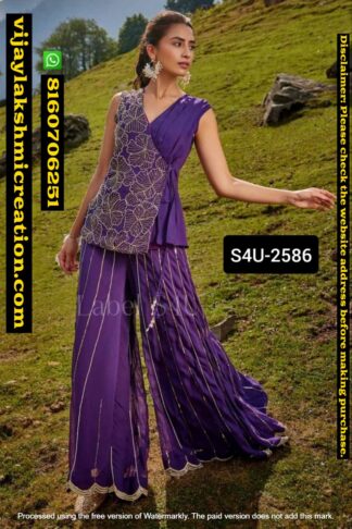 Label S4U D.No S4U 2586 Palazzo Set Co-ords In Singles And Full Catalog