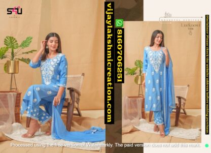 S4U D.No Lucknowi 1006 Lucknowi embroidered suits In Singles And Full Catalog