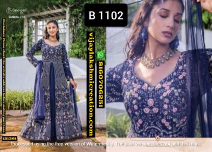 Bee Girl D.No SANAYA-110 B1102 Gown In Singles And Full Catalog 121361