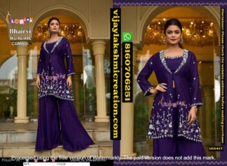 LaPink Bhairvi Purple Co-ords set 122417