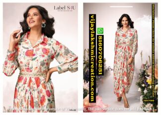 Label S4U D.No TPS-02 Cowl Dress In Single And Full Catalog 121790