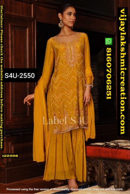 Label S4U D.No. S4U-2550 Palazzo Set 122598