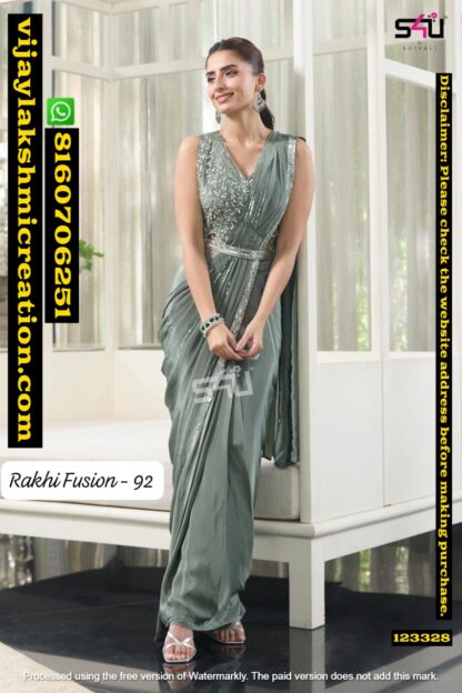 S4U Rakhi Fusion 92 Indo Western Gown In Single And Full Catalog 123328