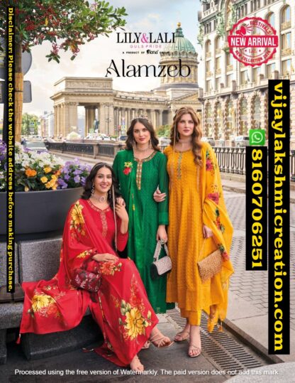 LaPink Alamzeb Anarkali Kurti With Pant And Dupatta In Singles And Full Catalog