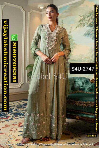 Label S4U-2747 Anarkali Kurti In Singles And Full Catalog 124117