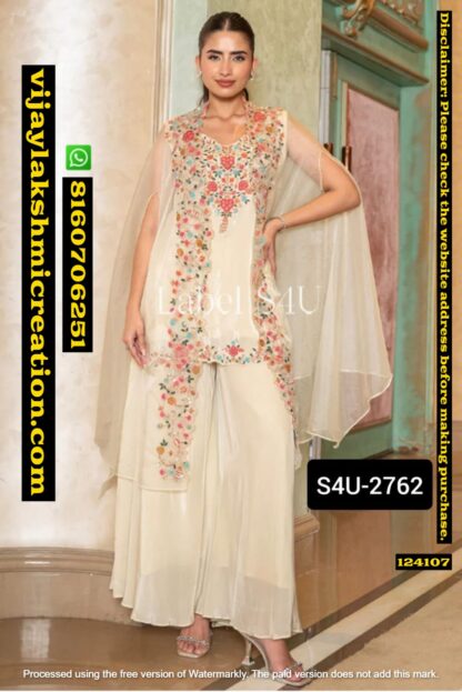 Label S4U-2762 Cape Palazzo Set 124107