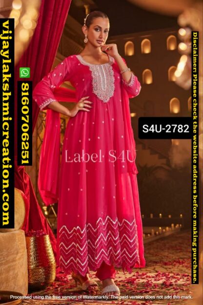 Label S4U-2782 Anarkali Set In Singles And Full Catalog