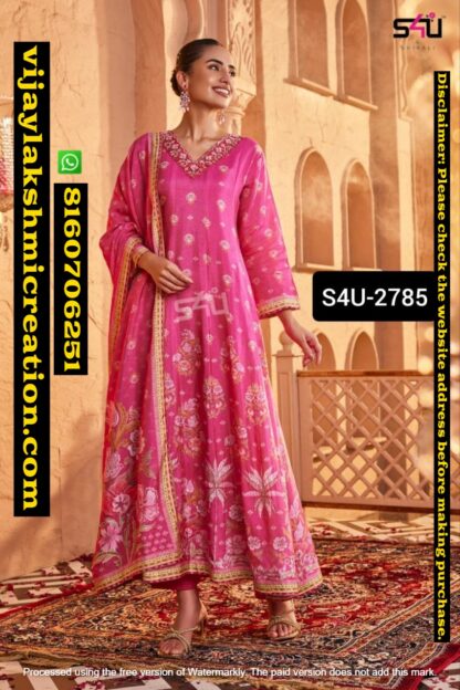 Label S4U-2785 Anarkali Set In Singles And Full Catalog