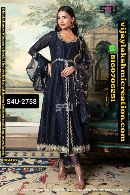 S4U-2758 Anarkali Suit Set In Singles And Full Catalog 124110