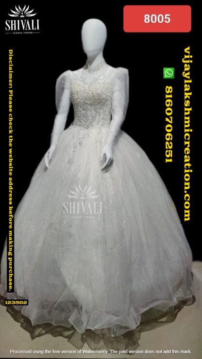 Shivali Dn.No 8005 Wedding Gown in Singles And Full Catalog 123502