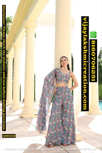 Beegirl Cape Sharara Pant Set In Single And Full Catalog 126032