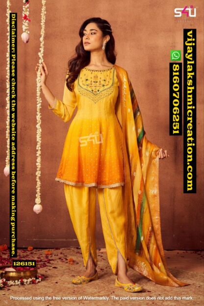 S4U Kurti With Pant And Dupatta In Singles And Full Catalog 126151