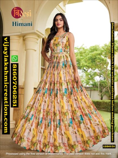 Bidesi By Bonnys D.No Himani Gown In Singles And Full Catalog 128031