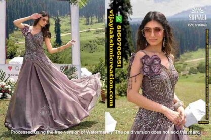 Shivali D.No. PZS7-16849 Gown In Singles And Full Catalog 129067